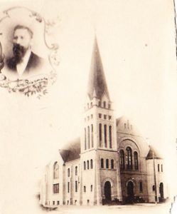 The second church building (1904-1921) at the corner of Sherbrook and Bannatyne