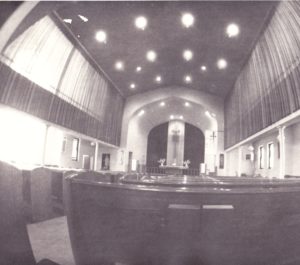The worship space after renovations, 1965